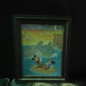 Mickey & Minnie Framed Puzzle Art